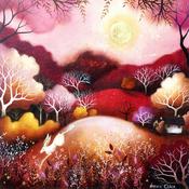 Rose Moon Greeting Card image