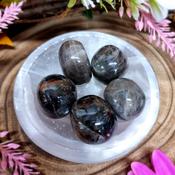 Black Moonstone Crystal Tumblestone
