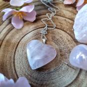 Rose Quartz Heart Pendant image