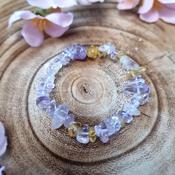 Ametrine Chipped Crystal  Bracelet image
