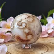 Flower Agate Crystal Sphere