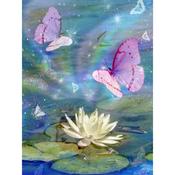 Lotus Butterfly Greeting Card image