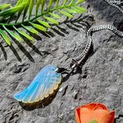 Opalite Crystal Wing Pendant image
