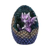Purple Geode Home Glittering Hatchling Egg Figurine image