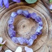 Rough Amethyst Crystal Bracelet image