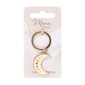 Moon Phase Crescent Enamel Keyring image