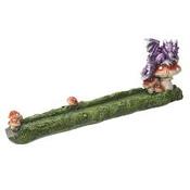 Purple Dragon On Toadstool Incense Holder
