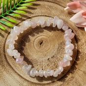 Rose Aura Quartz Chip Bracelet image