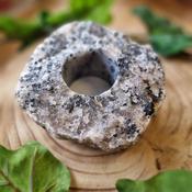 Tourmaline Quartz Crystal Candle Holder image