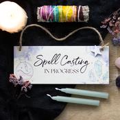Spell Casting in Progress Hanging Sign image
