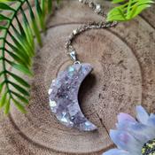 Amethyst Moon Pendant image