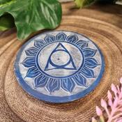 Throat Chakra Soapstone Incense Holder image