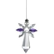 Large February Guardian Angel Birthstone Hanger