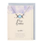 Opalite Triple Moon Necklace &amp; Card Set image