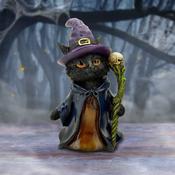Whiskered Wizard - Cat Figurine