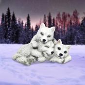 Sleepy Pups Wolf Figurine image