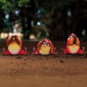 Three Wise Birds Figurines