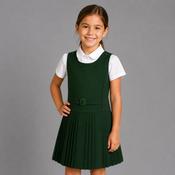 Bottle Green Girls Pinafore (264)