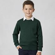 Bottle Green Round Neck Pullover image
