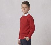 Red Round Neck Pullover image