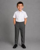 Grey Boys Trousers - Mock Fly (241)