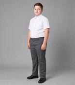 Grey Sturdy School Trousers - Elastic Waist (246) image