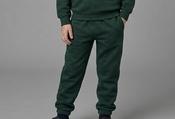 Bottle Green Tracksuit Bottoms (Cuff-leg 2603) image