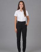255 High Waisted Girls School Trousers - Black image