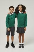 Emerald Trutex Crew Neck School Sweatshirt – Durable Unisex School Jumper | Soft Cotton-Rich Uniform Sweatshirt image