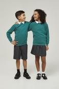 Jade Trutex Crew Neck School Sweatshirt – Durable Unisex School Jumper | Soft Cotton-Rich Uniform Sweatshirt