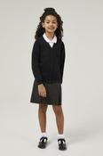 Black Sweat Cardigan - Cotton rich Unisex Sweatshirt Cardigan