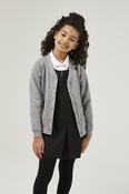 Marl Grey Sweat Cardigan - Cotton rich Unisex Sweatshirt Cardigan