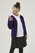 Purple Sweat Cardigan - Cotton rich Unisex Sweatshirt Cardigan  image