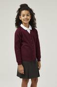 Claret Sweat Cardigan - Cotton rich Unisex Sweatshirt Cardigan 