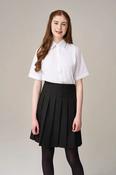 White Short Sleeve Non-Iron School Blouses Twin Pack – Easy Care, Stay Smart Fabric (NSB) image