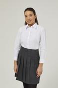 Girls Long Sleeve Slim Fit Non-Iron School Blouses Twin Pack – Easy Care, Fitted Style, Adjustable Cuffs (SLB) image