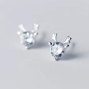 Reindeer Earrings Single Stone image
