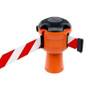 SkipperTM 9m Retractable Tape Barrier Traffic Cone Red White Belt ropes posts retractable barriers queue queuing tensator tensa stanchion image