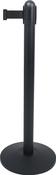 Retractable Barrier Black queue queuing tensator tensa stanchion ropes image