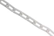 Plastic Chain White 8mm ropes posts retractable barriers queue queuing tensator tensa stanchion image