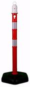 Plastic Post  Red White ropes posts retractable barriers queue queuing tensator tensa stanchion