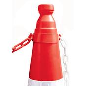 Traffic Cone Chain Hook ropes posts retractable barriers queue queuing tensator tensa stanchion