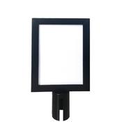 Sign Holder A3 Black Retractable Barrier ropes posts retractable barriers queue queuing tensator tensa stanchion image