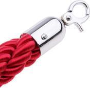 Classic Twisted Rope Red with Chrome Ends 180 cm image
