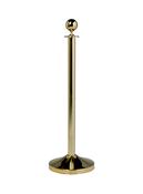Classic Gold Barrier Post Stanchion ropes retractable barriers queue queuing tensator tensa stanchion image