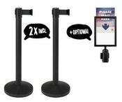 Budget Retractable Belt barrier queue queuing tensator tensa image