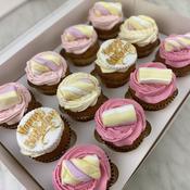 Marshmallow Birthday Cupcakes image