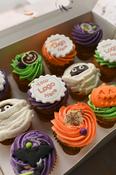 Halloween Logo Cupcakes image