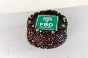 Company Logo Trio of Chocolate Cake