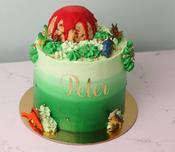 Dinosaur Volcano Cake